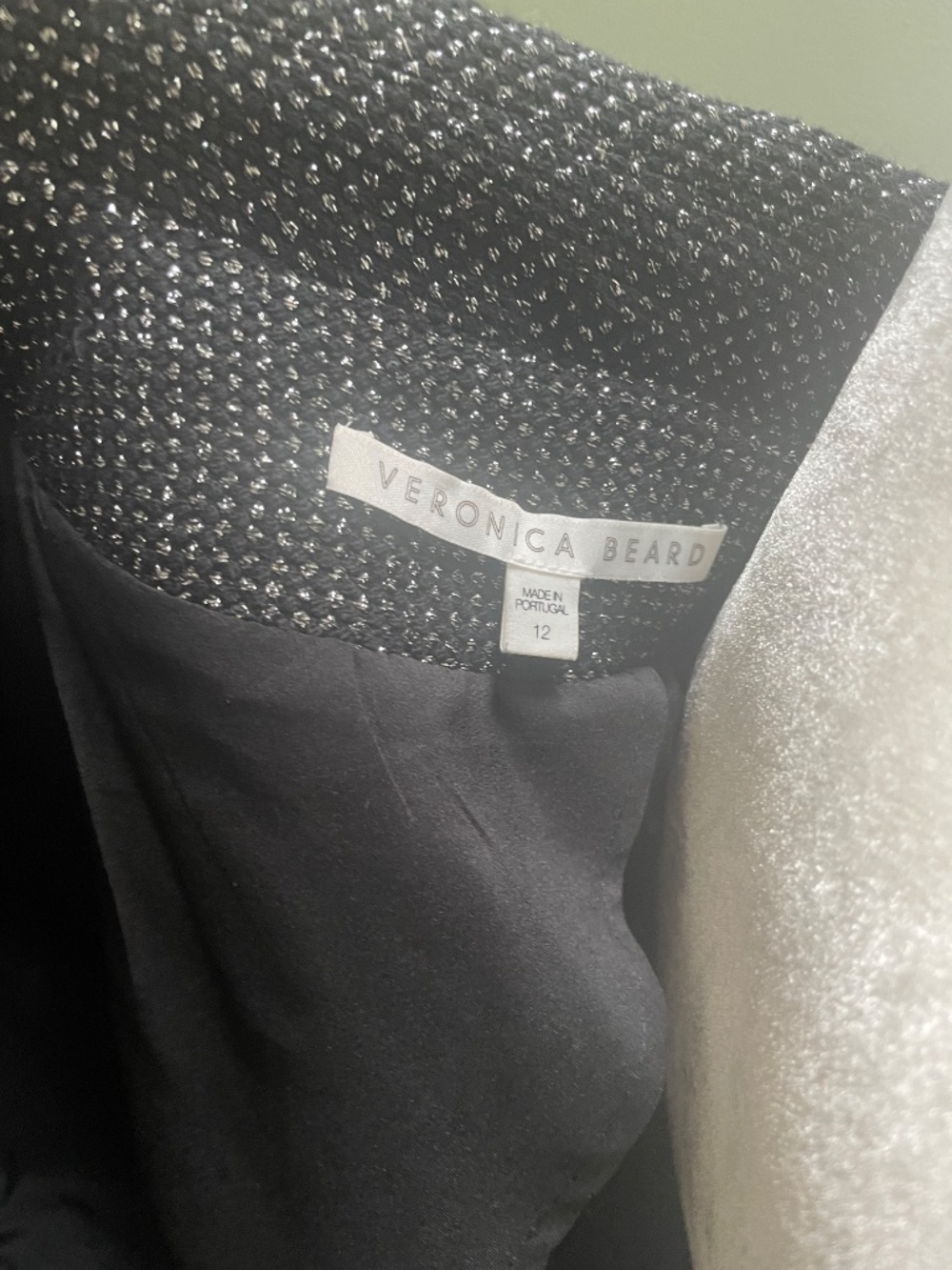 Veronica Beard Black Tweed Double-Breasted Blazer - Picture 7 of 8